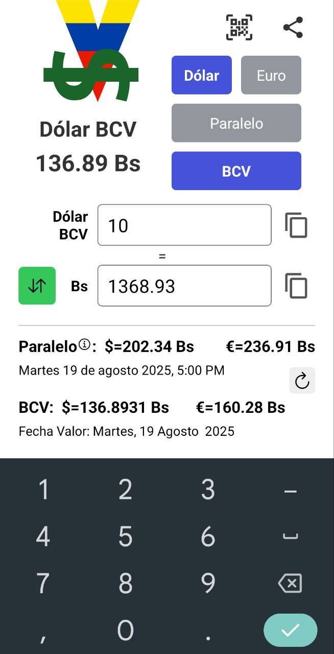 pantalla app vdolar
